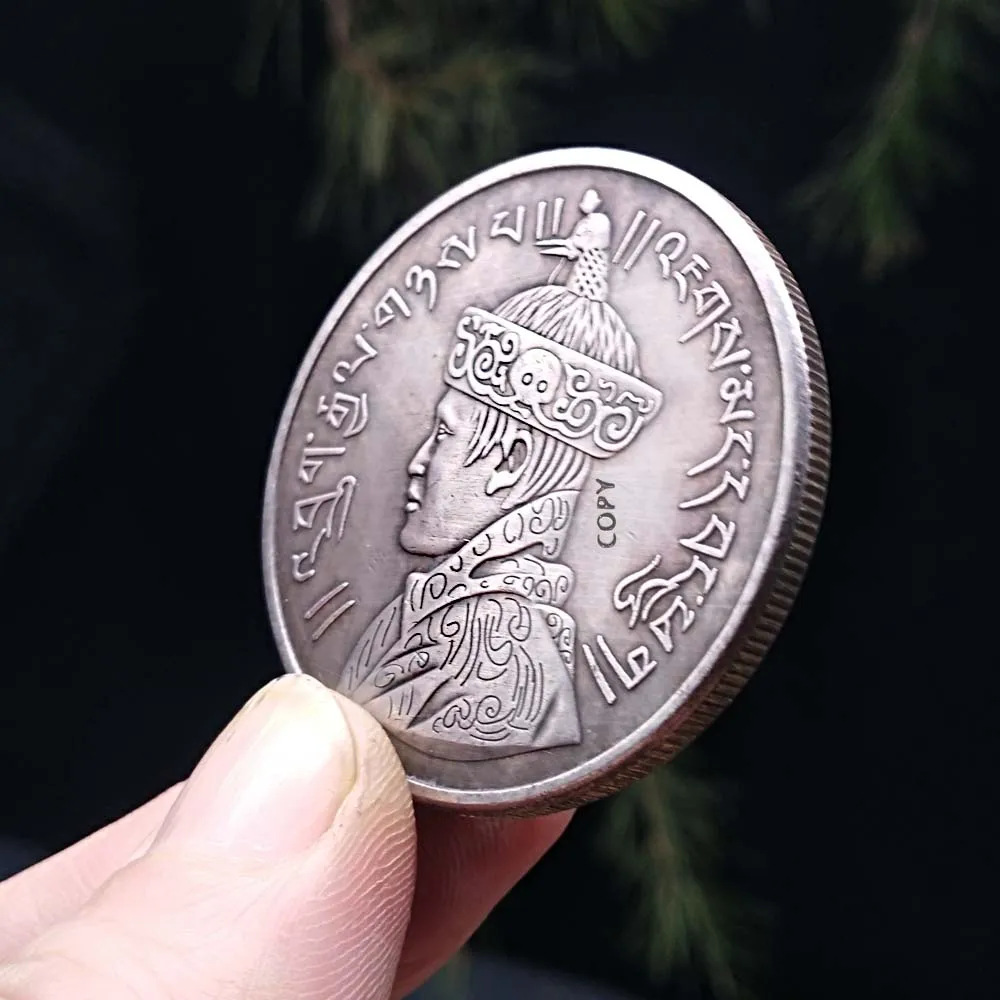 Бутан старые монеты Выгравированные сувениры 38 мм копия коллекционные