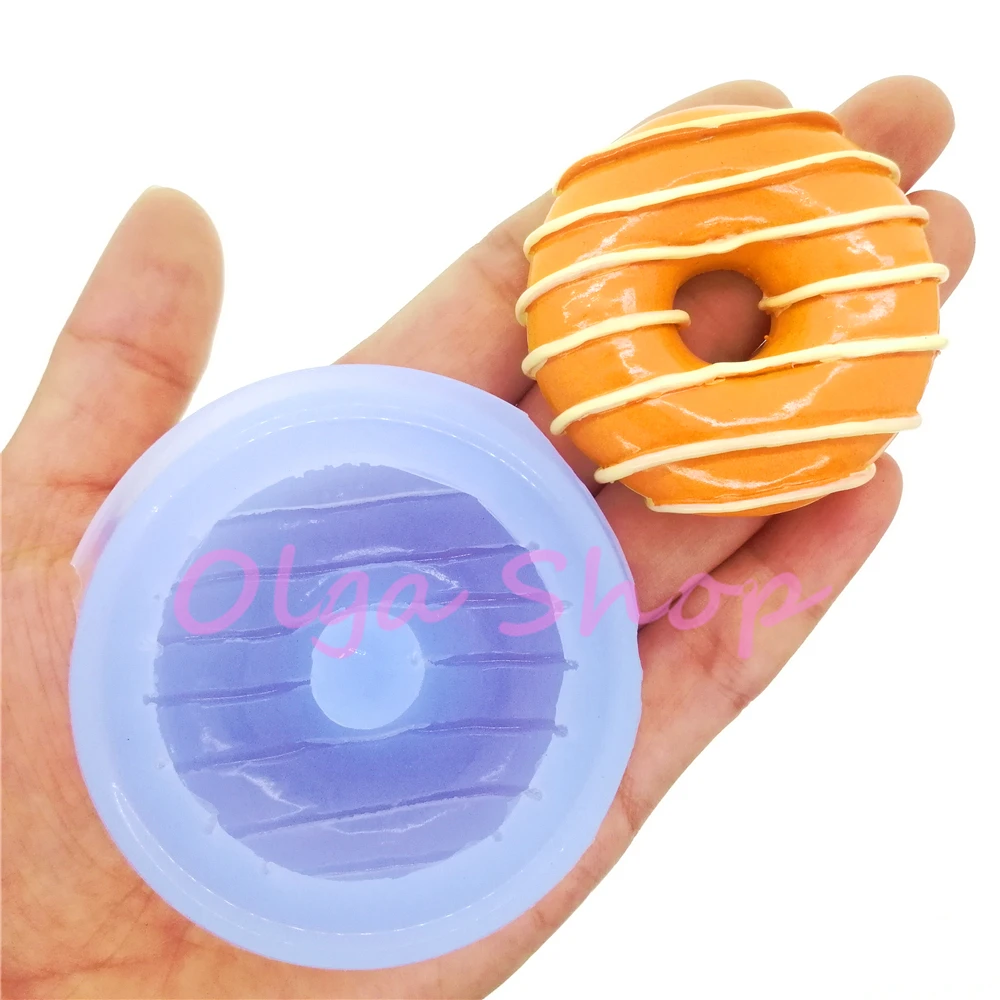 TYL115 49.6mm Big Doughnut Donut Silicone Mold Cake Decoration Fondant Candy Chocolate Craft Resin Soap Candle Aromatherapy DIY | Дом и сад