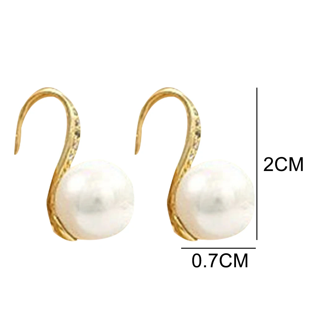 Модные женские серьги из искусственного жемчуга инкрустированные