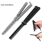 Lucky-Girls 2021 резак из нержавеющей стали тренировочный резак-бабочка резак для тренировки походов гребень для кемпинга