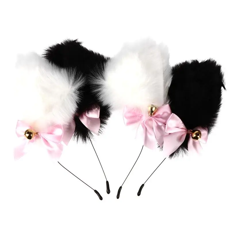 

2pcs Cosplay Masquerade Plush Party Head Prop Ear Headdress Cat Headband Headwear
