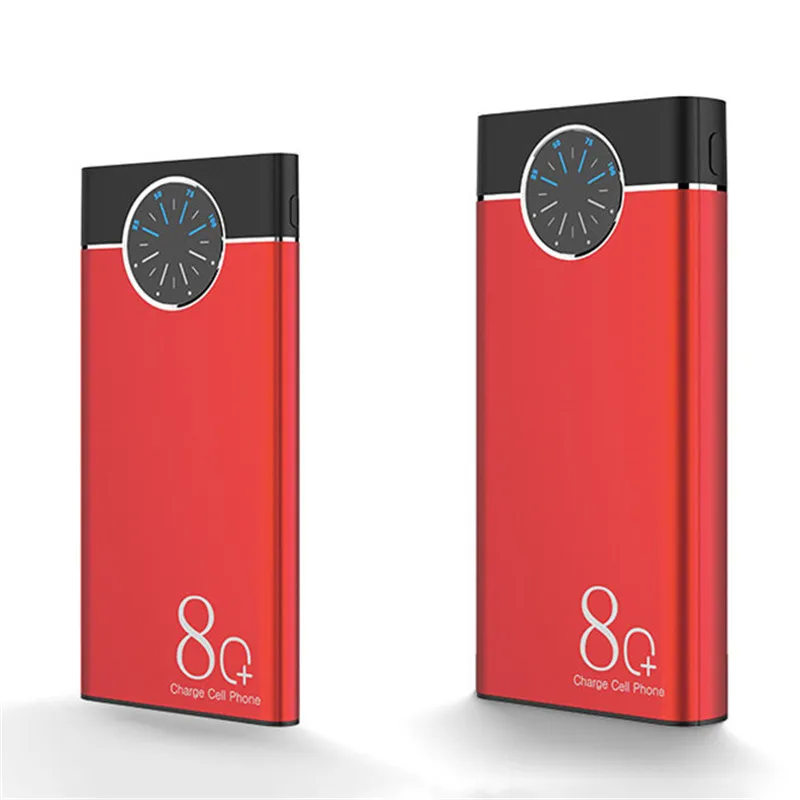 portable 80000mah power bank external battery charger aluminum alloy shell fast charger powerbank for iphone13 xiaomi 11 samsung free global shipping