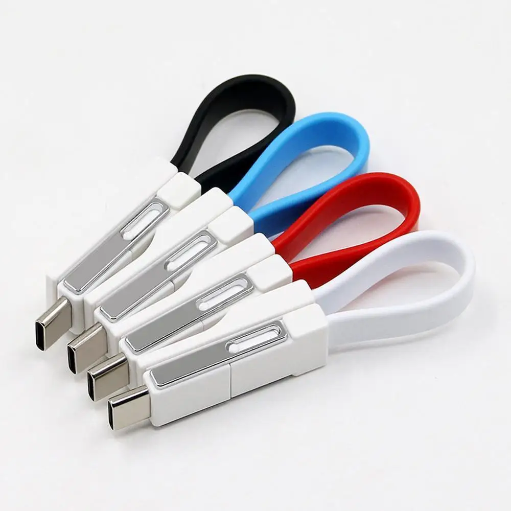 Магнитный кабель для iPhone Ligtning Micro USB Type C 3 в 1 брелок быстрой зарядки зарядный