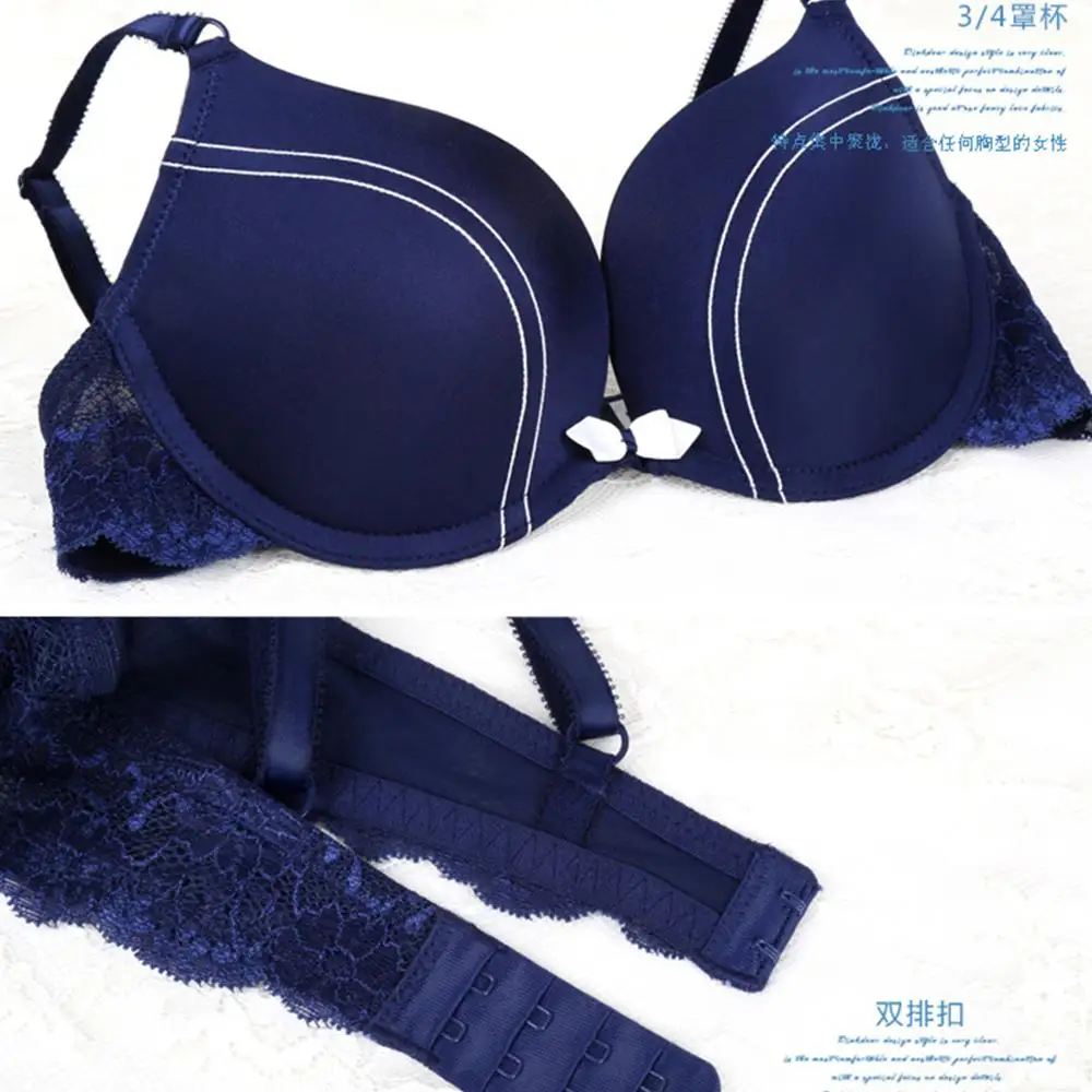 IRENE TINNEIE сексуальный бюстгальтер и трусики набор пуш ап чашки три четверти легкий
