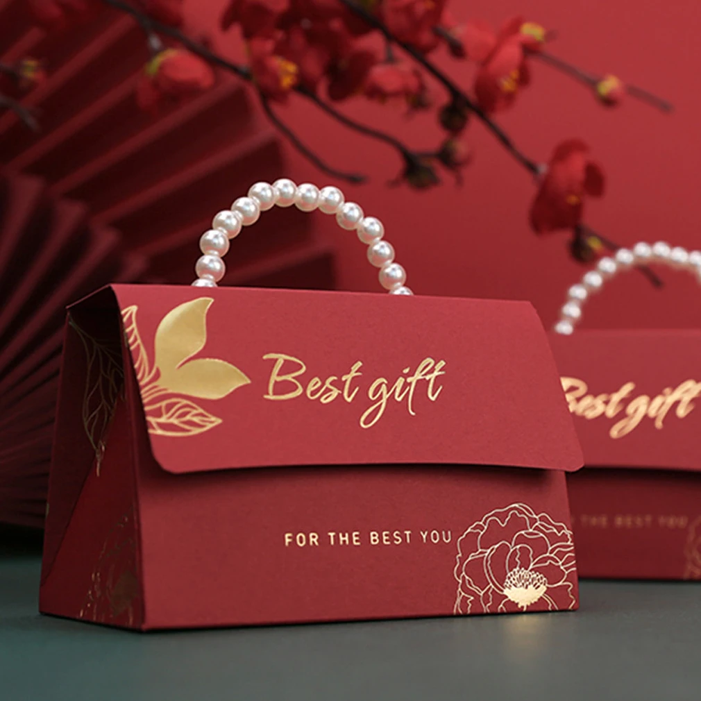 

10Pc Portable Party Wedding Favor Gift Boxes Palace Style Carmine Red Pink Blue Candy Gift Baby Shower Birthday Party Decoration