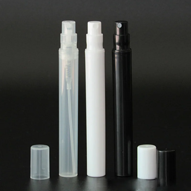 50Pcs Portable Mini Perfume Bottle Plastic Cosmetics Empty Bottle Spray Bottle Nebulizer 2ml 3ml 4ml 5ml Travel Atomizer Vials