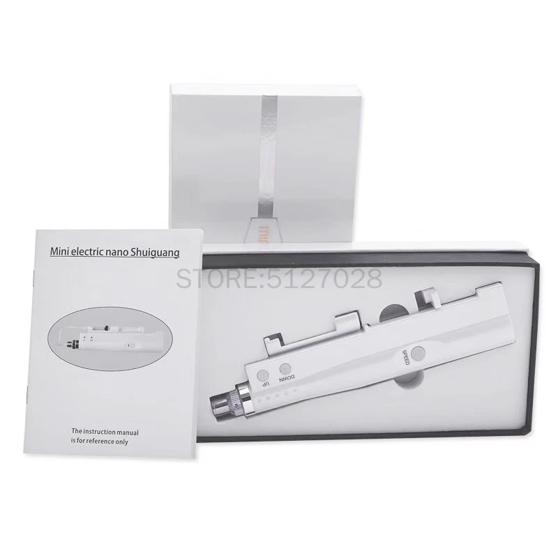 Iniettore Hydra Aqua Derma Pen Nano mesoterapia Microneedle Pen Meso gun Portable Smart iniettore penna macchina per il trattamento del viso
