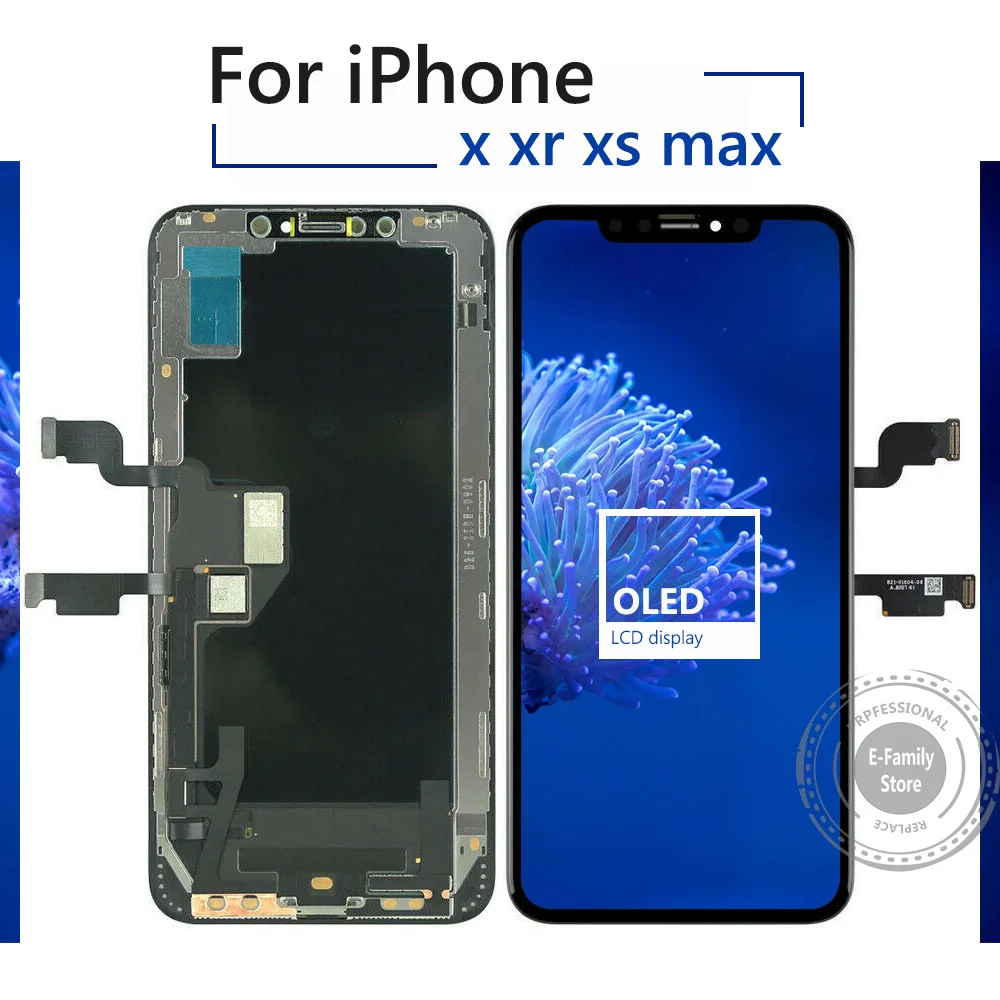 ЖК дисплей для iPhone X XS Max XR Tianma OLED мобильный телефон экран дигитайзер iPhoneX сборка +