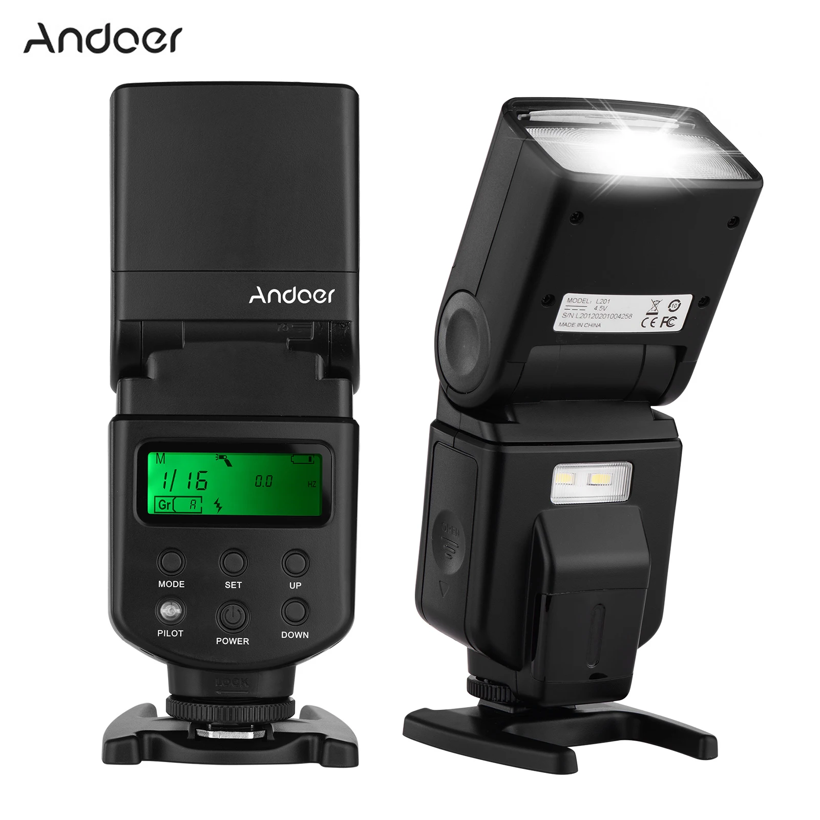 

Andoer AD-560 II Camera Flash Speedlite With Adjustable LED Fill Light Universal Flash for Canon Nikon Olympus Pentax Cameras
