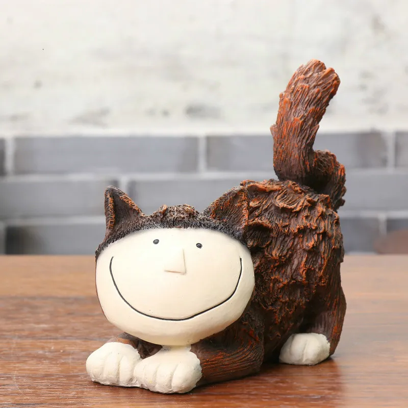 Статуэтка кошки животное Копилка Смола хит продаж 2019 продуктов | Дом и сад