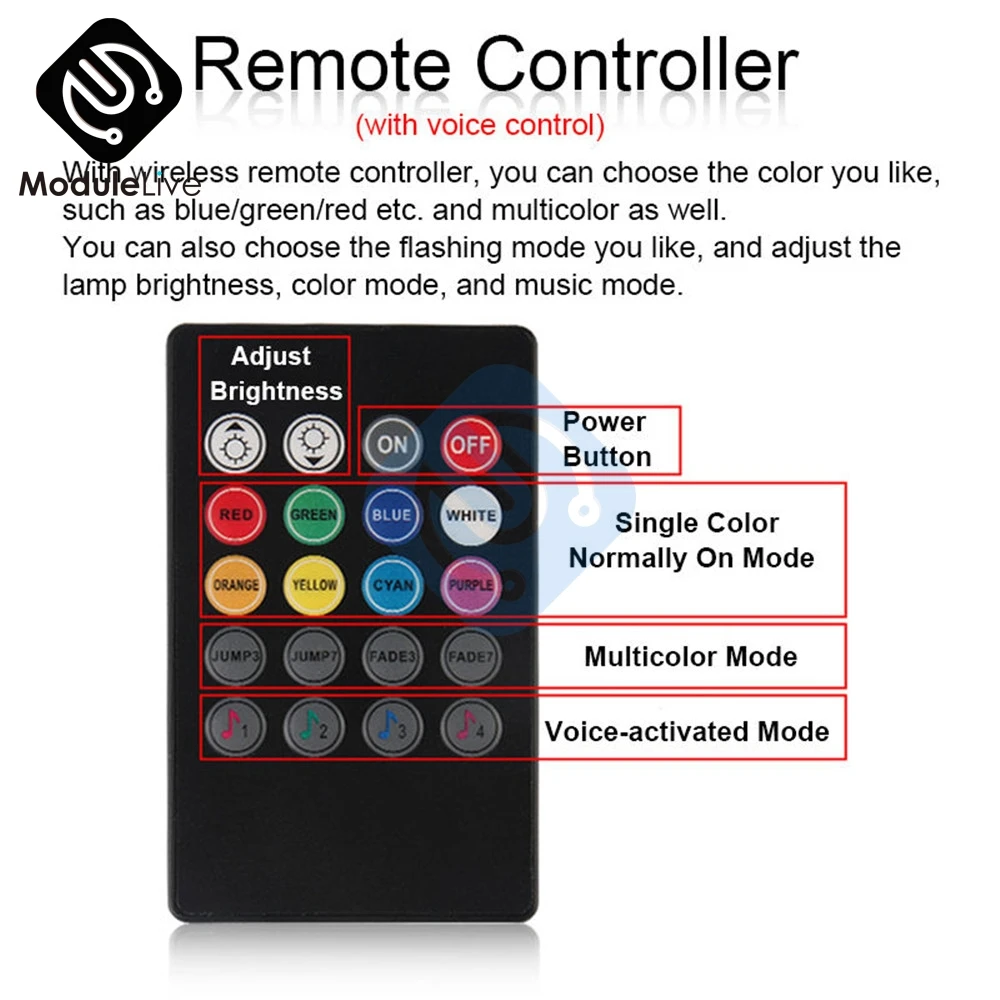 Светодиодный светильник лента для автомобильной подсветки беспроводной