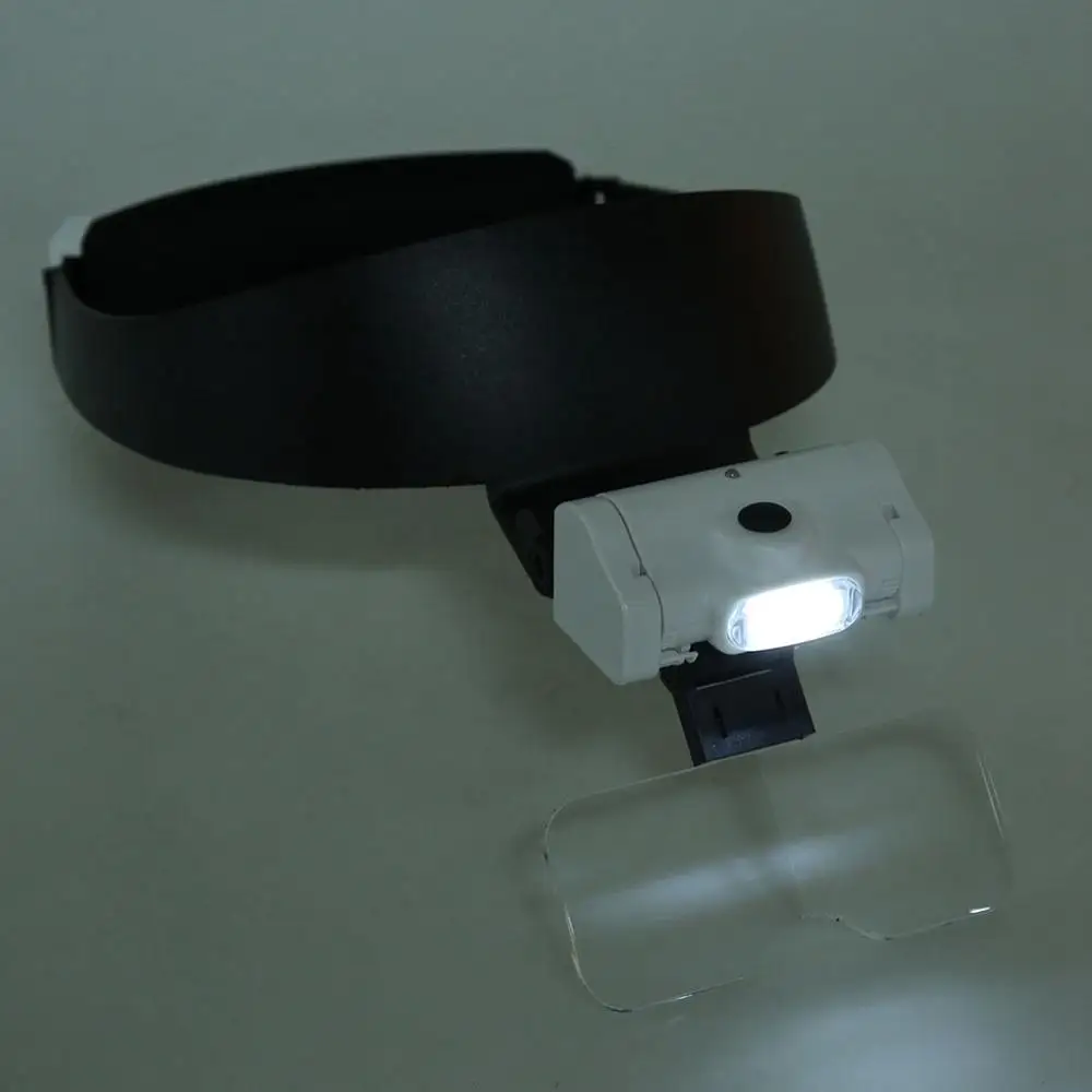 

Multifunctional Headband Magnifying Glass Magnifier With LED Light lamp for Eyelashes Grafting Tattoo Machine Accessory Supplies