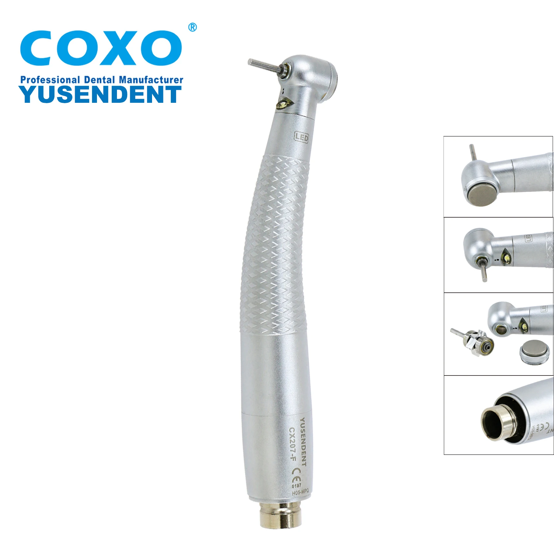 COXO Dental Self Power LED Mini Head High Speed Handpiece Fit NSK Coupling