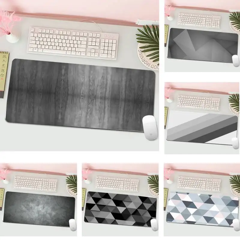 

Серое красивое игровой коврик для мыши для ноутбука игровой коврик для мыши XL Большой геймер клавиатура PC стол коврик планшетный компьютер ...