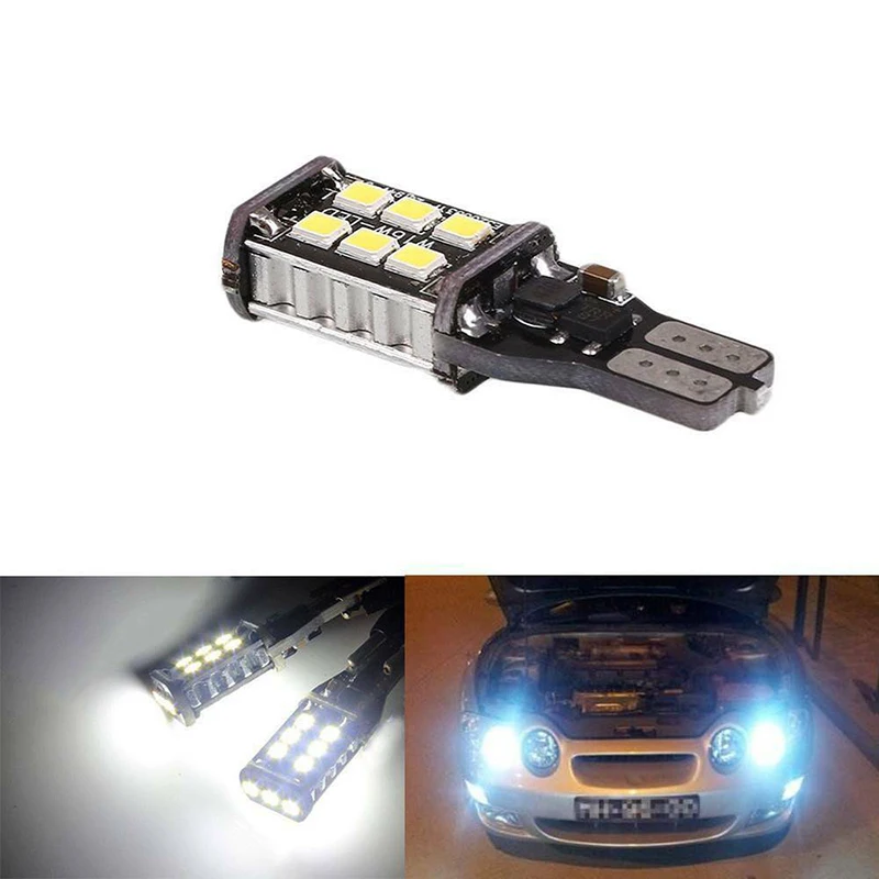 

1 шт. белый Canbus 15SMD 2835 T15 W16W светодиодный стояночный тормоз сигнальные лампы светильники