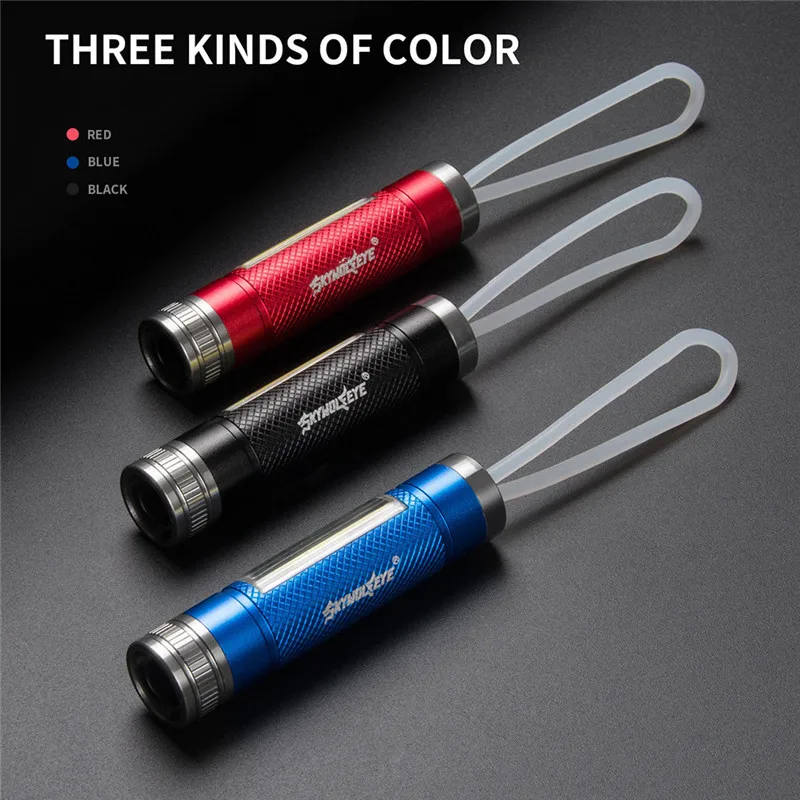 Светодиодный мини фонарик супер яркий COB светодиодный для кемпинга брелок фонарь