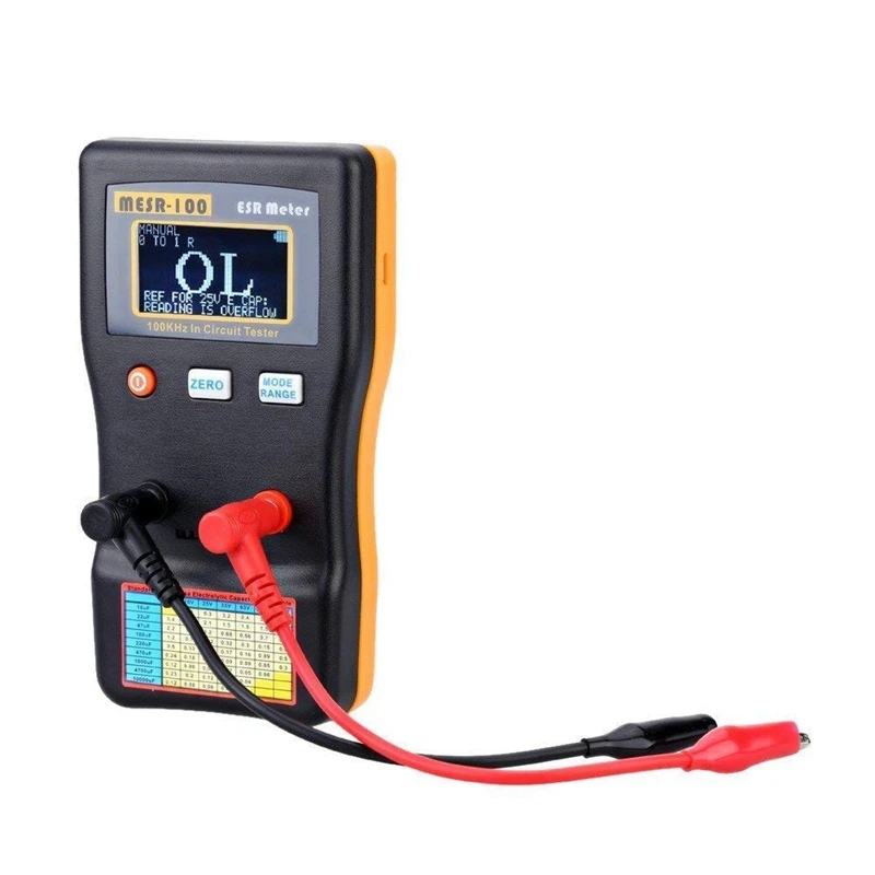 

JFBL Горячая MESR-100 V2 низкоомный измеритель MESR-100 ESR LCR постоянной ёмкости, универсальный конденсатор Омметр профессиональных замеров постоянно...