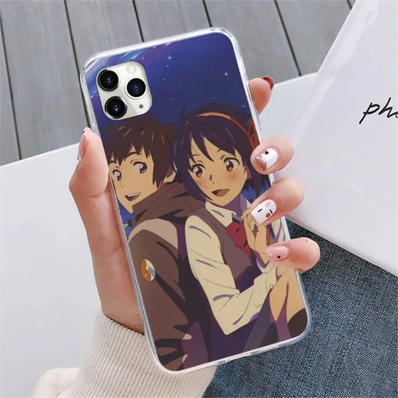 

Japanese Anime Your Name Kimi no Na wa Phone Case For iphone 12 5 5s 5c se 6 6s 7 8 plus x xs xr 11 pro max mini