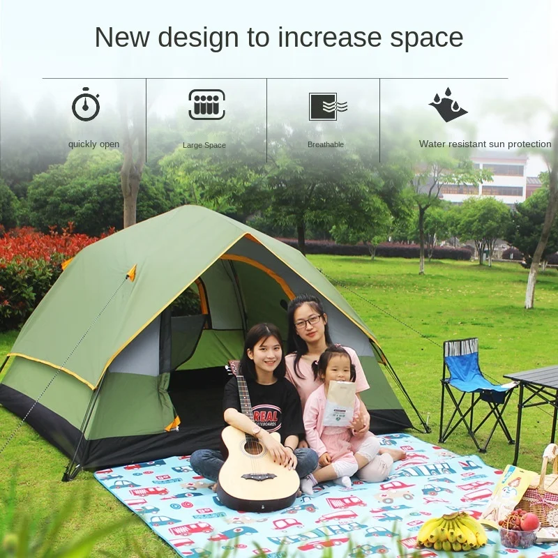 

Desert camel 062 two person automatic tent outdoor camping tent