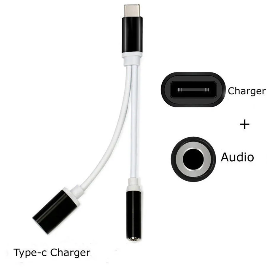 Usb type-C до 3 5 мм разъем AUX для наушников аудио сплиттер конвертер Кабель-адаптер