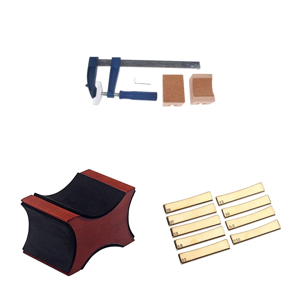 

Guitar Neck Rest Press Caul W/Inserts Luthier For Electric Guitar Setup Accs