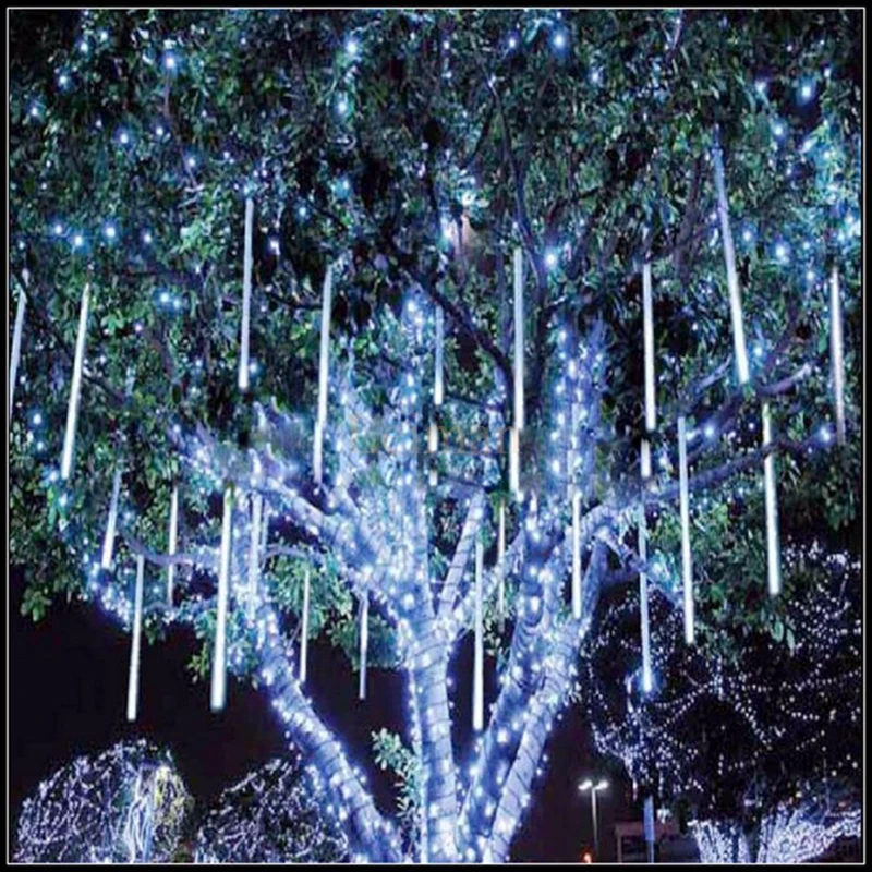 Световые нити светодиодные водонепроницаемые для уличного декора 20/30/50 см|shower rain