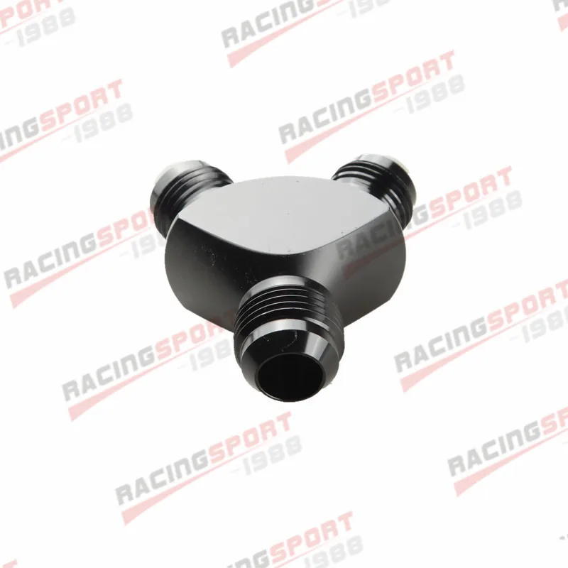 

AN-10 10AN To 2x AN-8 8AN AN8 Aluminum Y Block Adapter Fitting Black