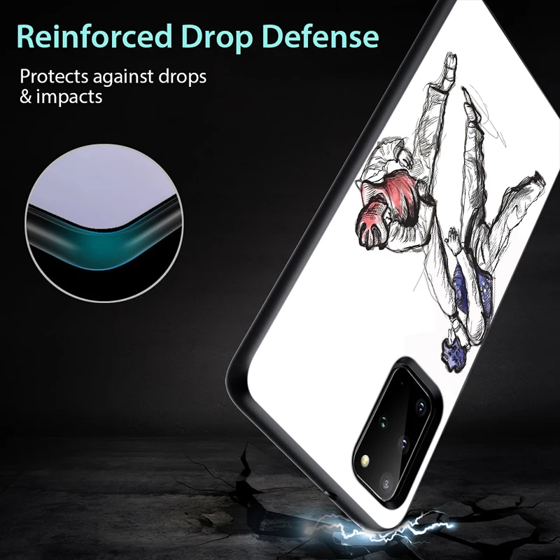 

Fashion Judo Sport for Samsung Note 20 10 9 8 Ultra Plus A91 A81 A71 A51 A42 A41 A31 A21 A12 A11 A01 Black Phone Case