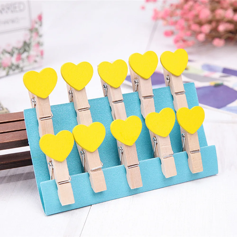 10 шт. зажимы настенные декоративные DIY креативные рамки с мини цветные прищепки