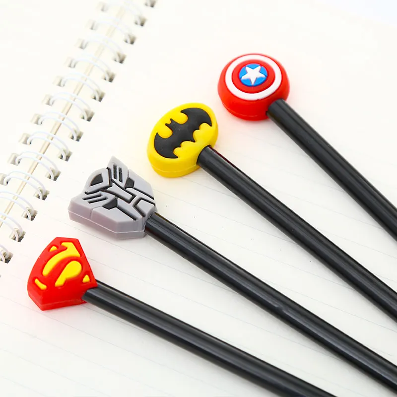 12 шт./компл. творческий в виде милого героя аниме гель кавайные ручки забавные