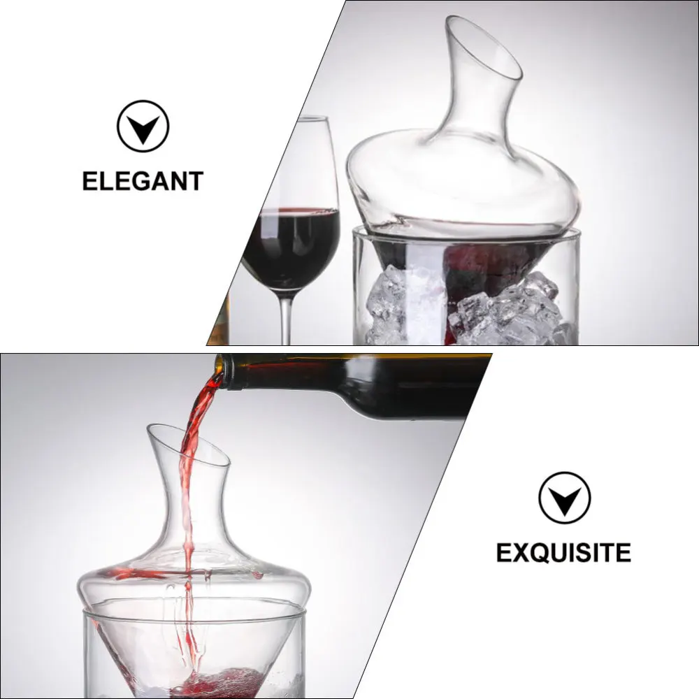 

1Pc Exquisite Household Decanter Tranaparent Oblique Decanter Container