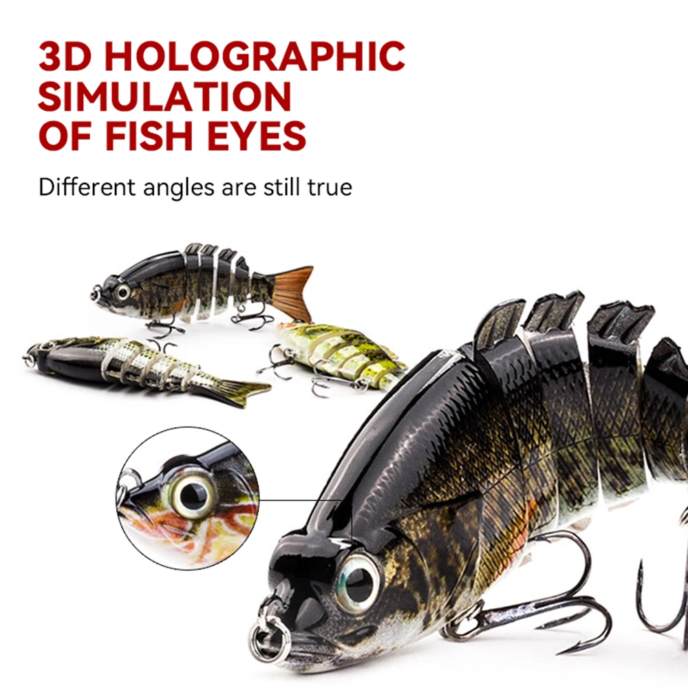 

3D Fishing Lure Swimbait Lures Squid Jig Fishing Tackle Segments Floating Wobblers Fishing Lures Pike Swimbait Crankbaits