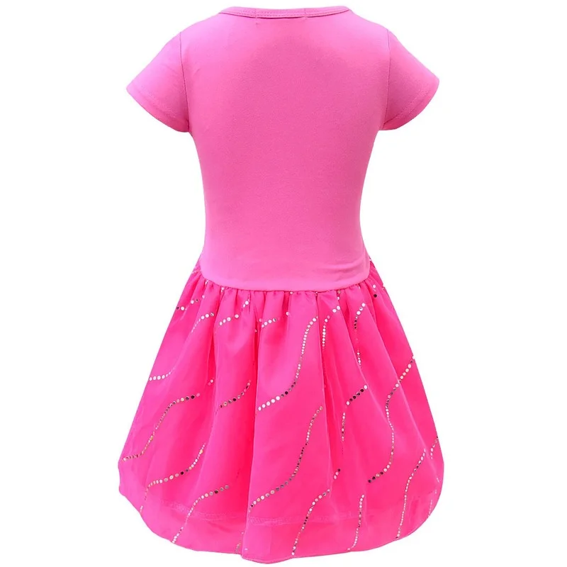 

Lol Surprise Doll Fashion New Girls Net Gauze Skirt 3-10 Years Old Children's Pettiskirt Sequined Cartoon Pattern Summer Dress