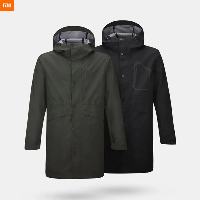 Xiaomi Mijia Uleemark Мужская трехэтажная городская ветрозащитная куртка многофункциональное стрейчевое водонепроницаемое пальто для хранения Зима Весна