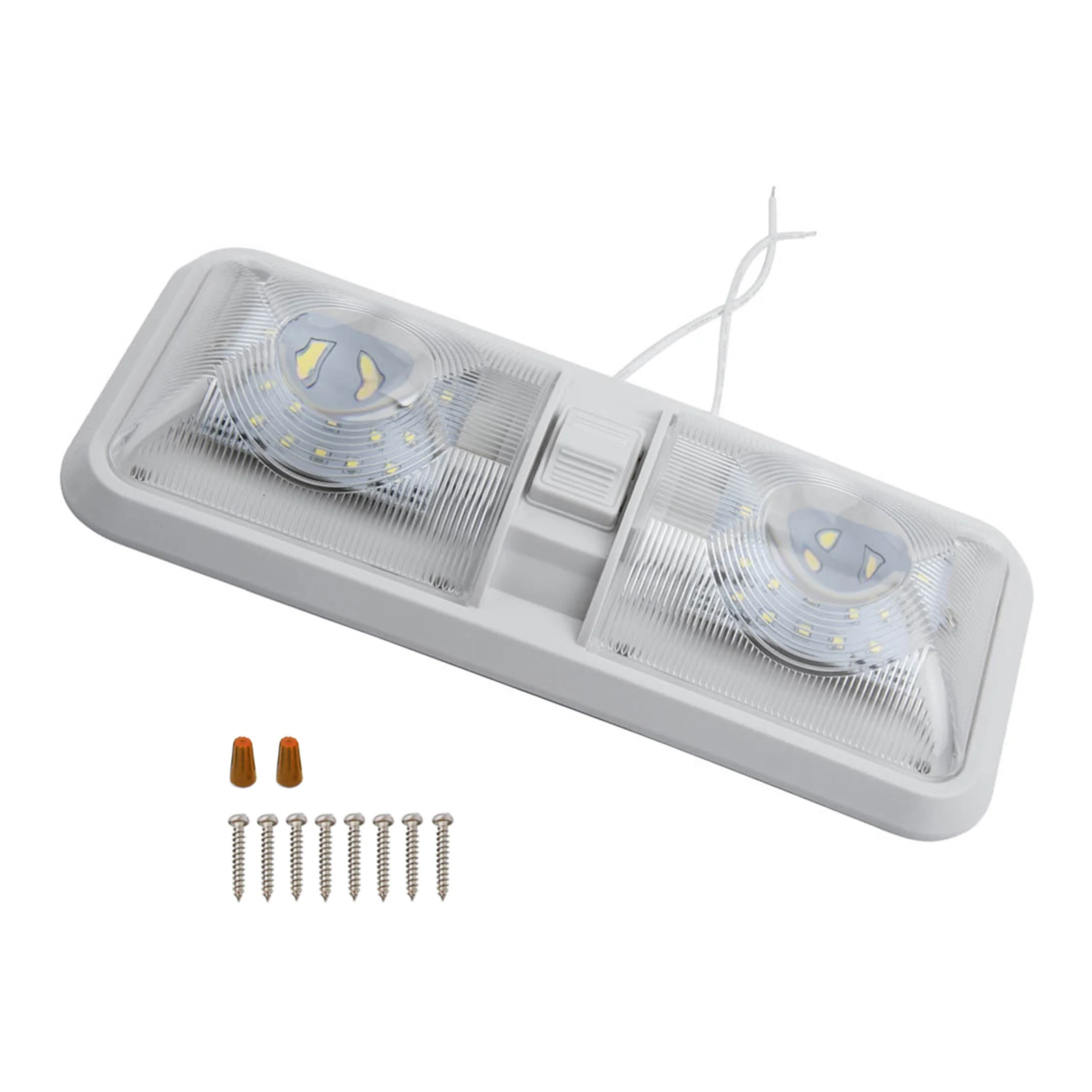 

48 LED Car Interior Lights 12V White Dome Light Bright Boat Caravan Reading Light Indoor Ceiling Lamp Switch Designed Lamp