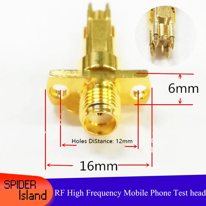 

5 шт., радиочастотная стандартная тестовая головка 6G, высокочастотная тестовая головка 5P, тестовый штырь радиочастотного сигнала, гнездовой разъем SMA