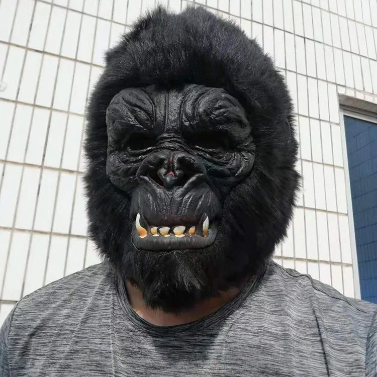 2021 Halloween Hot Sale Cosplay Gorilla Dress Up Headgear Go Out At Night Passers-by Funny Party Costume Props Horror |