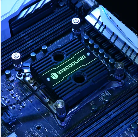 Syscooling cpu блок водяного охлаждения C37 красочный светильник кулер для воды медный блок для Intel cpu DIY жидкостное охлаждение