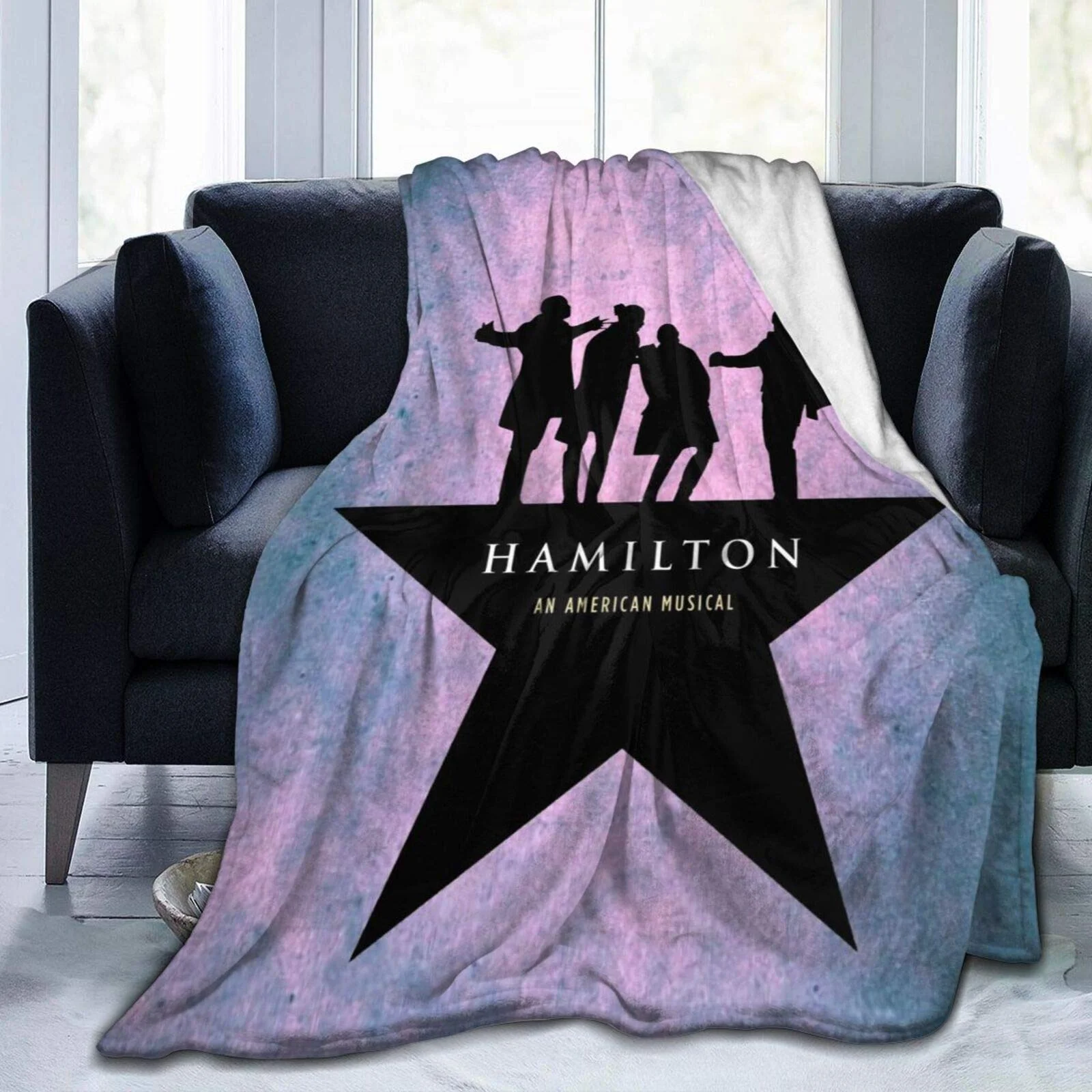 

Hamilton Music Micro-fleece Bed Flannel Blanket Luxury Sofa Plush Anti-pilling Essential Blanket Comfortable Home Bedding