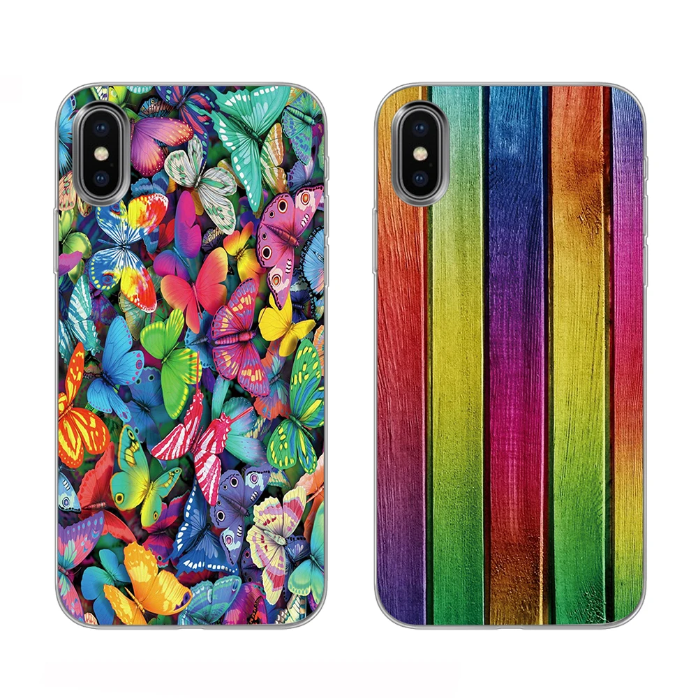 Красные синие полосы Специальные горячие продажи чехлы для iPhone 5 5S SE 6 6s 7 8 Plus X XS Max