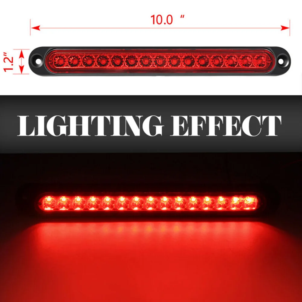 

Bar LED Tail Light Waterproof 2pcs/kit Replacement 10\" Red Accessories