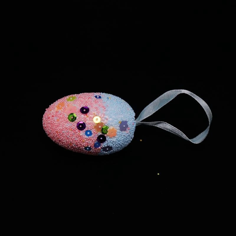 Мода 6 шт. пасхальное вечерние украшения Висячие блестящие повесить яйца подарки