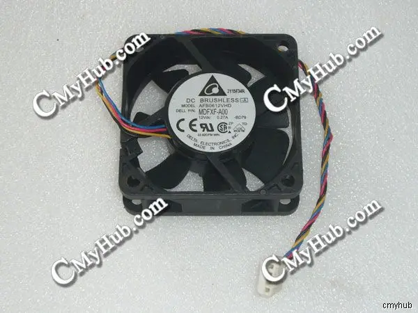 

For DELTA AFB0612VHD BD79 MDFXF-A00 DC12V 0.27A 6020 6CM 60mm 60x60x20mm 4Pin 4Wire Cooling Fan