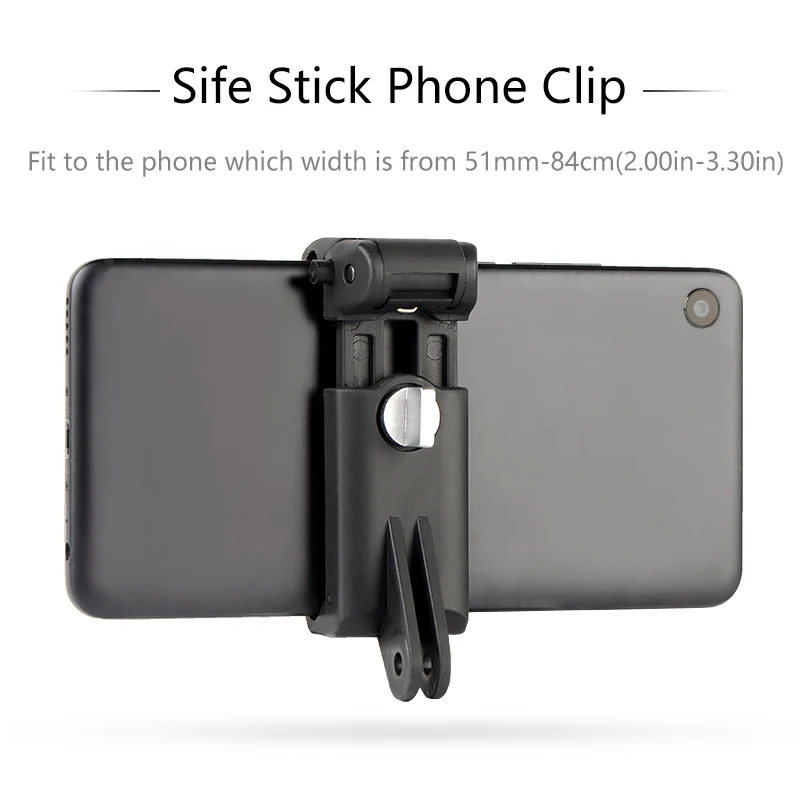 new mobile phone clip mount bracket selfie stick monopod holder for gopro iphone xiaom samsung huawei tripod adapter accessories free global shipping
