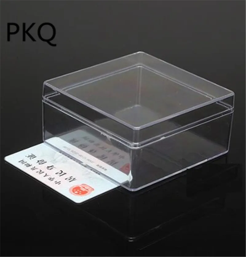 

10Pcs 4 sizes Multifunction Organizer Storage Box Case Plastic Transparent Gift Box Coin Jewelry Storage Box Case Organizer Tool