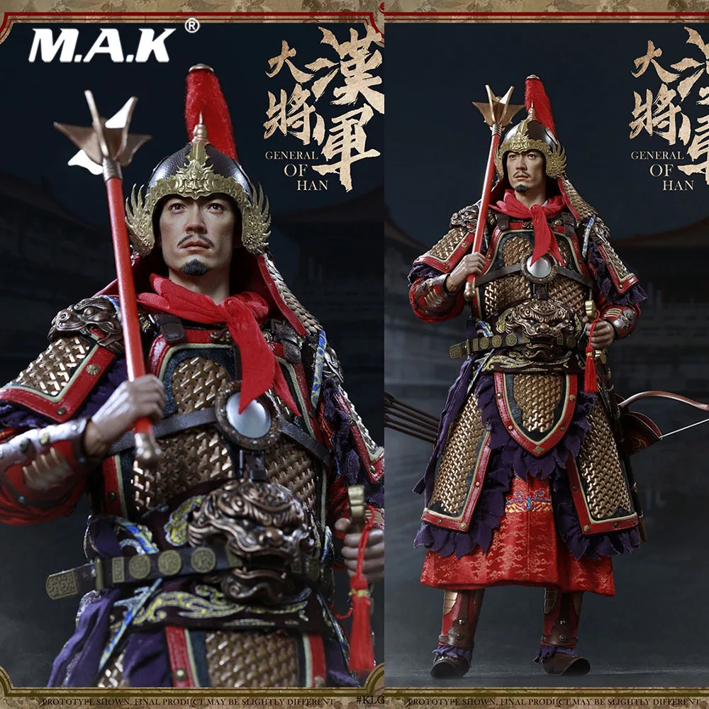

For Collection KLG R018A/B 1/6 Scale Full Set Ming Dynasty General of Han Action Figure Normal/ Deluxe Ver. Model for Fans Gifts
