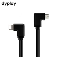 90 degree elbow dac amp hifi otg cable for lightning to micro usb for iphone ios 10 to 12 with decoders pure copper core