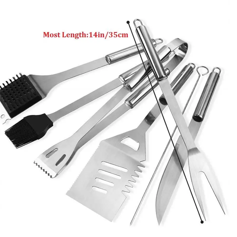 Барбекю гриль набор инструментов Нержавеющая сталь барбекю для кемпинга на