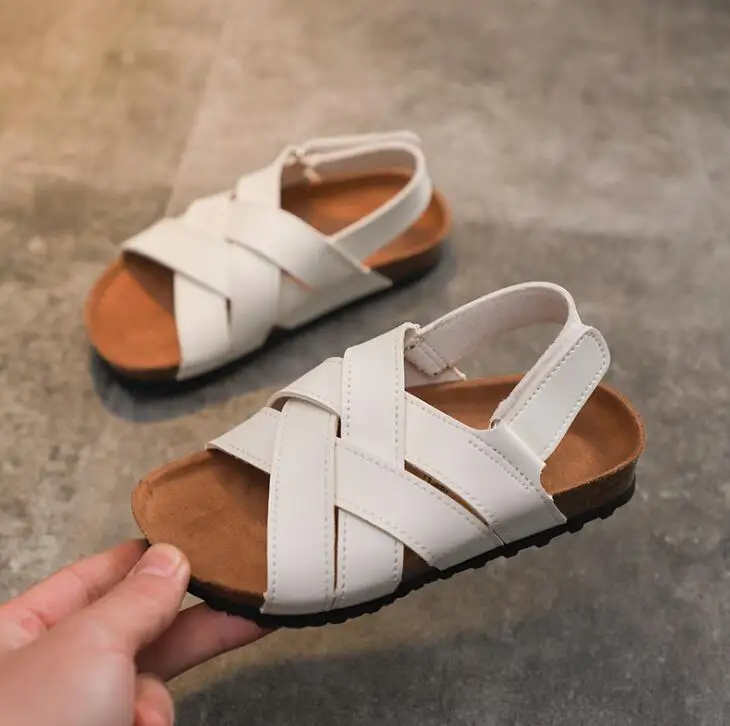 2020 Весна Лето Новые детские сандалии пробковые тапочки для мальчиков и девочек