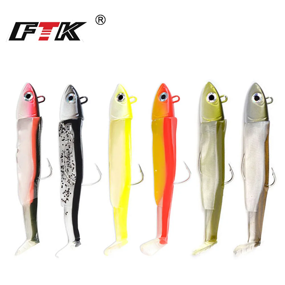 ФТК черный minnow jig head рыболовная приманка мягкие приманки Щука 5g/12g/ 2 5g бас Рыбалка